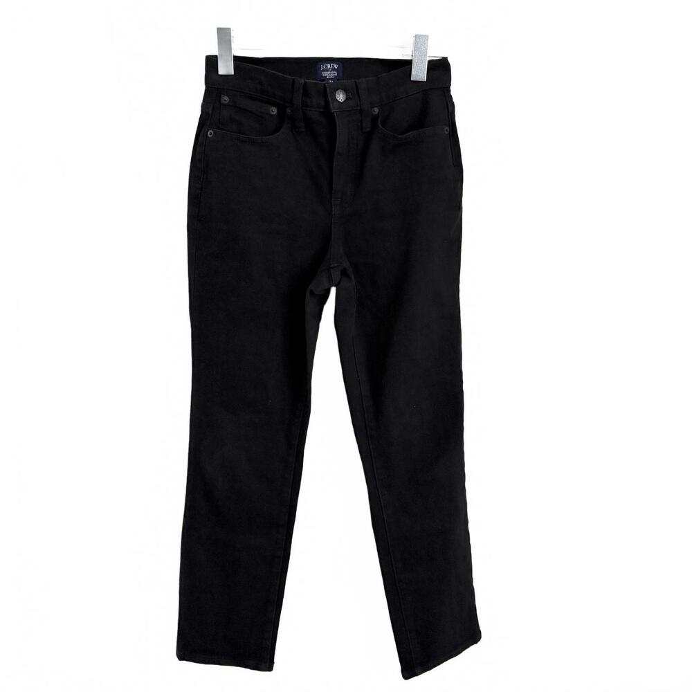 J.‎ Crew | Women’s Black Essential Straight Denim Jeans Size 24